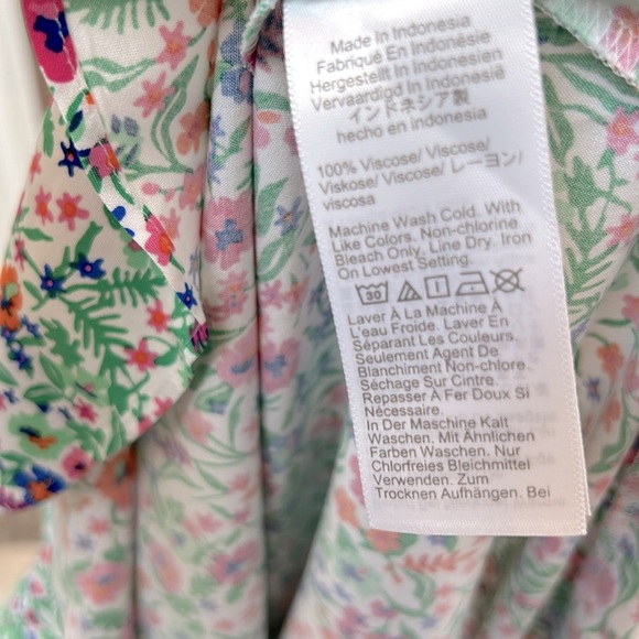 J. CREW Ruffle midi dress w/curved hem NWT - Picture 7 of 7